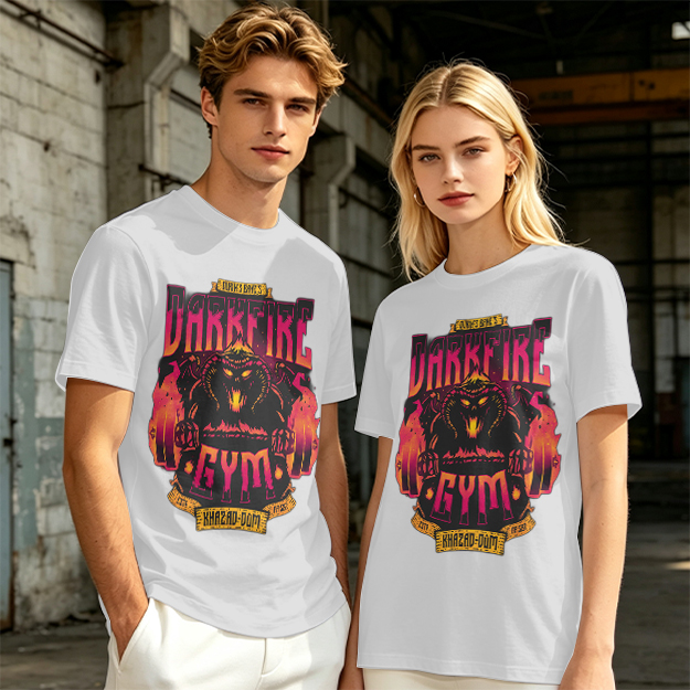 Darkfire Gym Graphic Print Olive T-Shirt