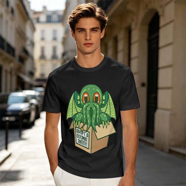 Adopt A Cosmic Entity Cute Cthulhu Graphic T-Shirt
