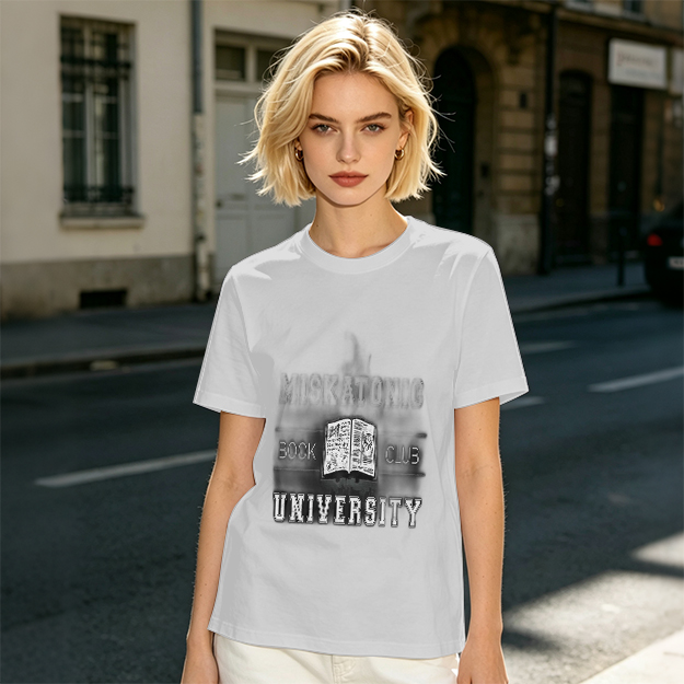 Miskatonic University Book Club Graphic Olive T-Shirt