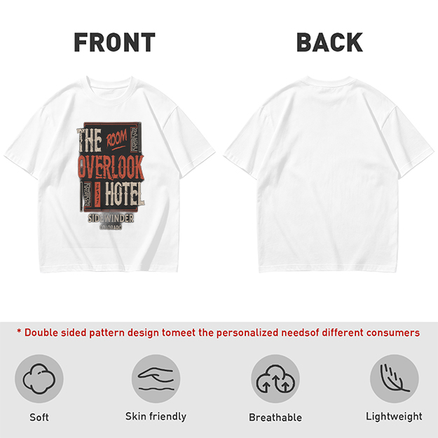 Olive t-shirt with Overlook Hotel Themed Graphic Print
