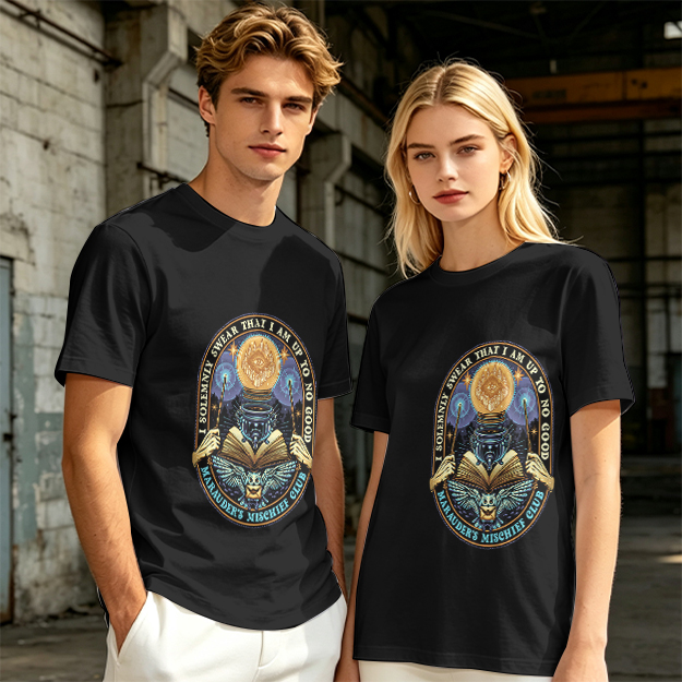 Marauder's Mischief Club Wizard Graphic Olive T-Shirt