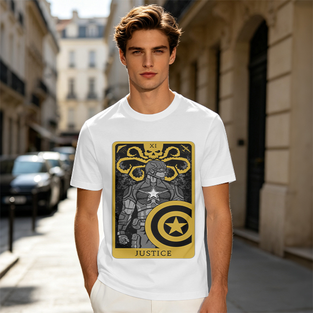 Hydra Captain America Justice Tarot Graphic T-Shirt