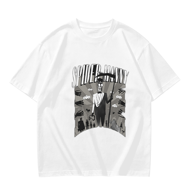 Olive T-Shirt Featuring Spider Manny Graphic Print