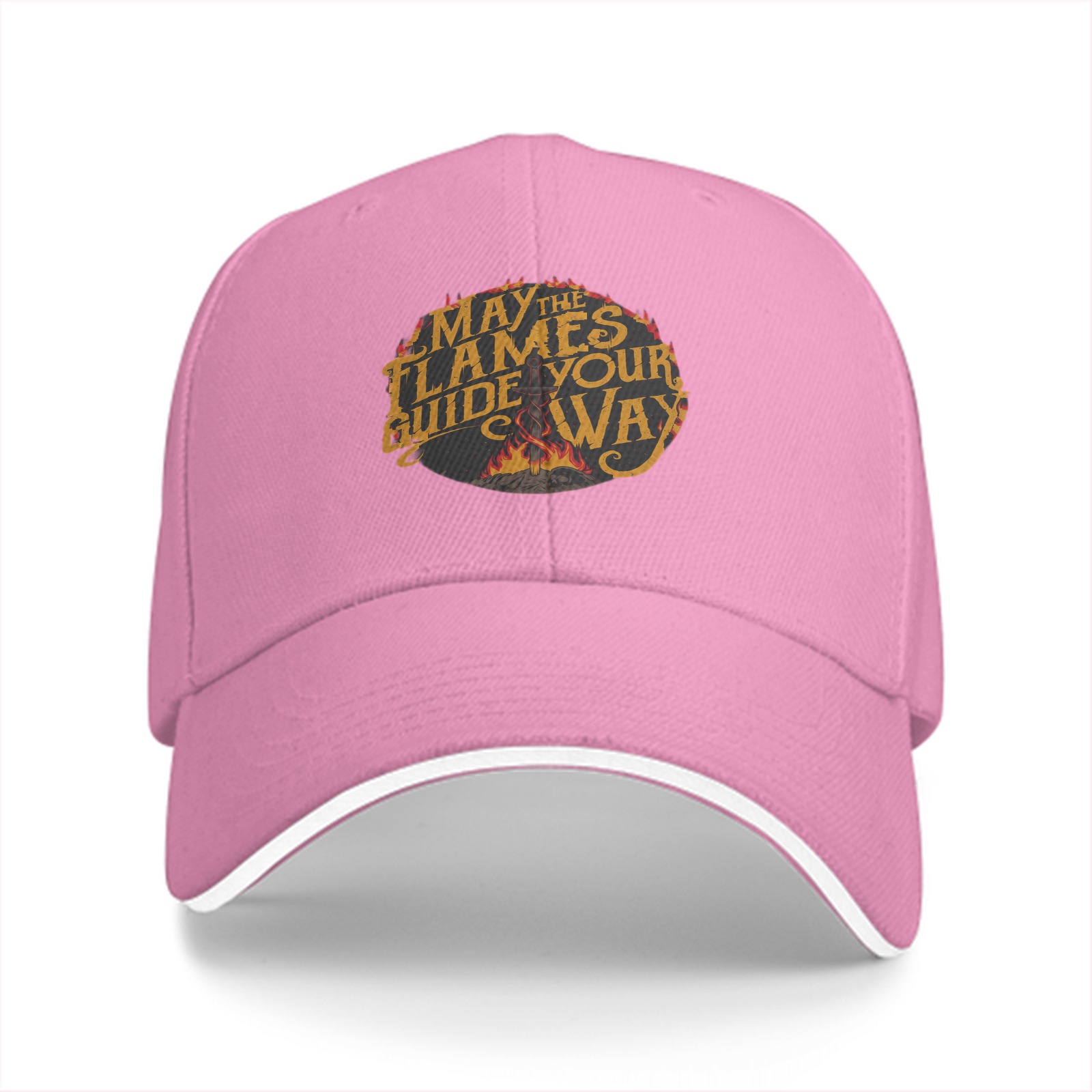 May The Flames Guide Your Way Black Baseball Cap