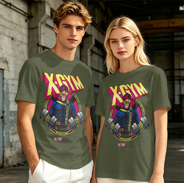 X-GYM Cyclops Superhero Graphic T-Shirt for Fitness Fans