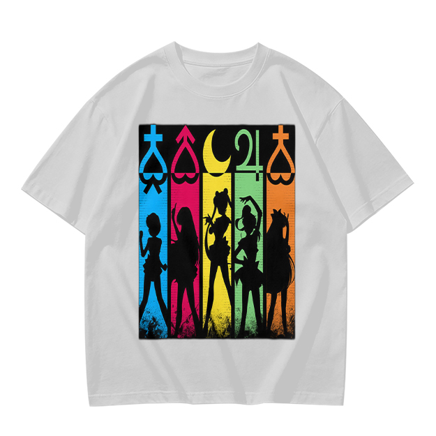 Sailor Moon Inner Senshi Silhouette Graphic T-Shirt