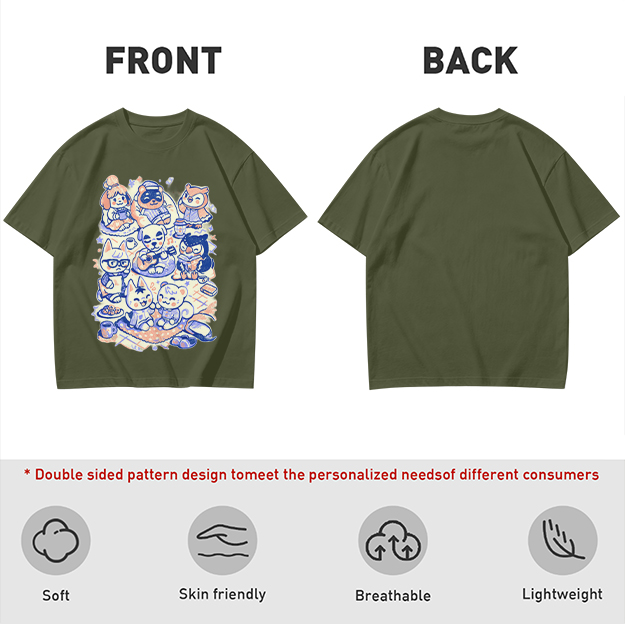 Animal Crossing Character Group Graphic Tee
