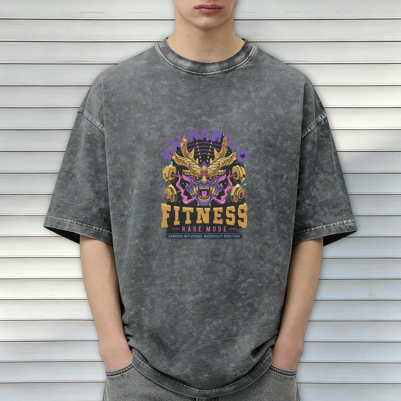 Magnamalo Fitness Rage Mode Workout Graphic T-Shirt