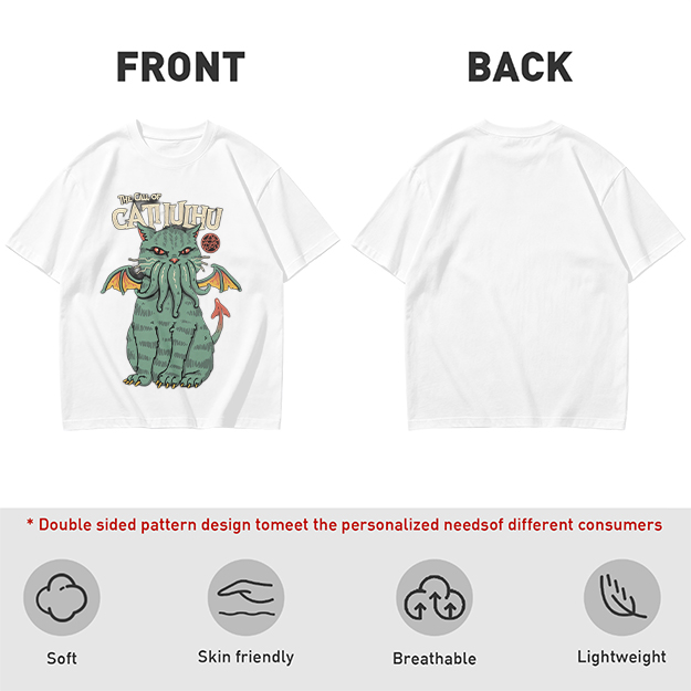 The Call of Cthulhu Cat Graphic T-Shirt