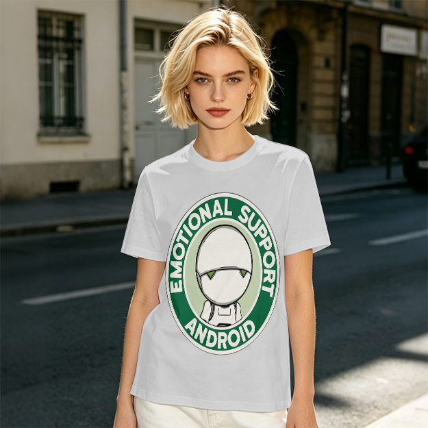 Emotional Support Android Graphic T-Shirt