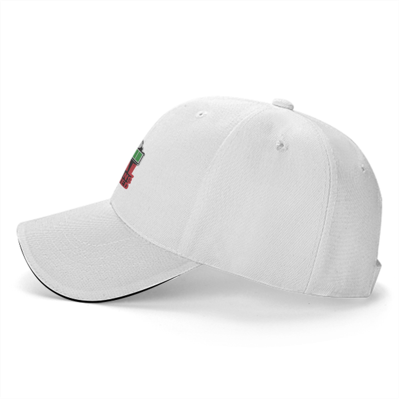 Black baseball cap with social interactions limit reached graphic