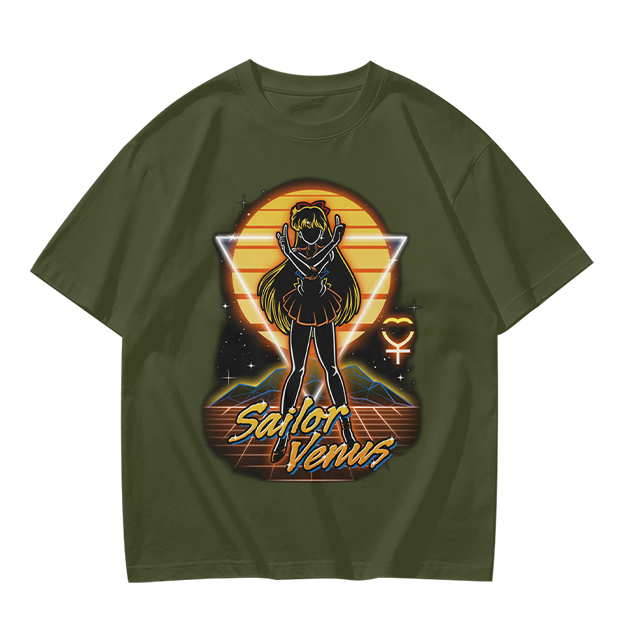 Sailor Venus Retro Synthwave Graphic T-Shirt
