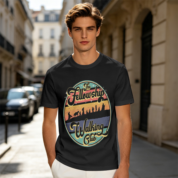 The Fellowship Walking Club Retro Graphic T-Shirt