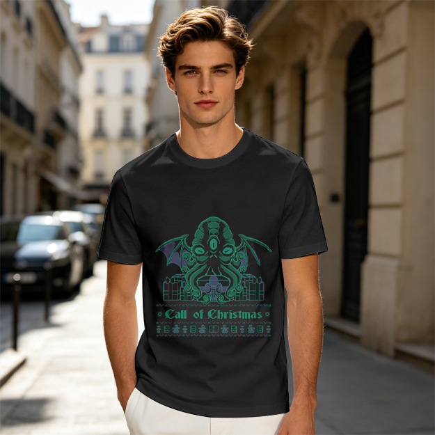 Call of Christmas Cthulhu Graphic T-Shirt