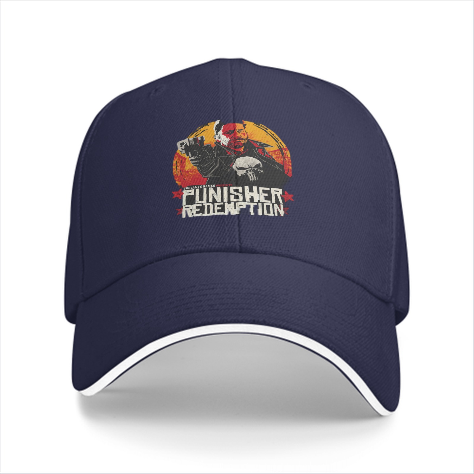Punisher Redemption Graphic Black Baseball Cap