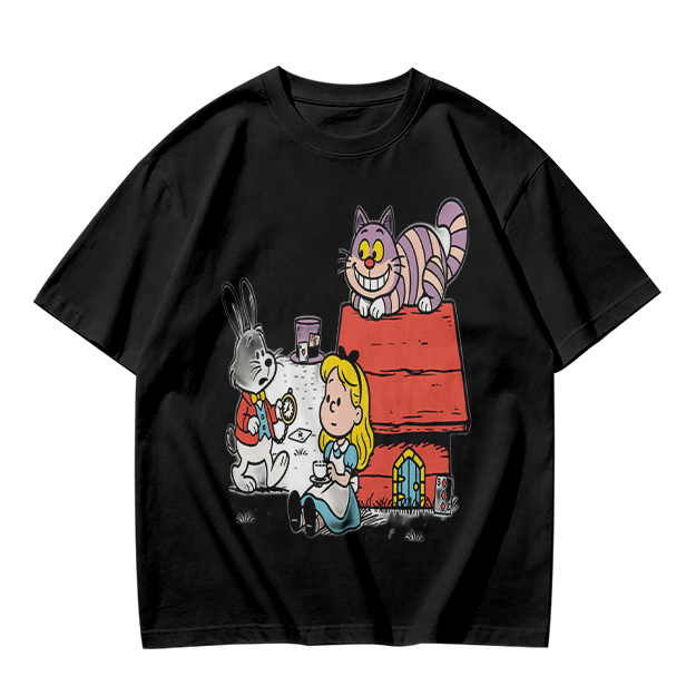 Alice in Wonderland Characters Graphic Tee for Fans