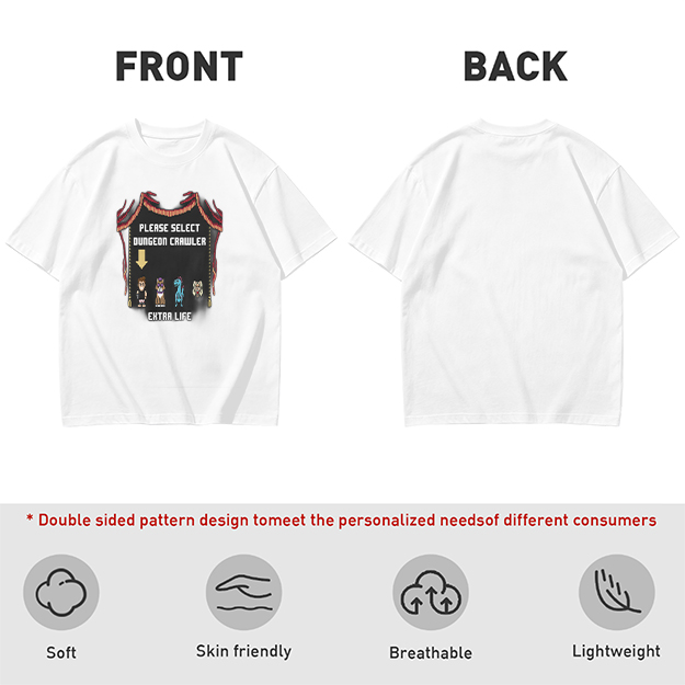 Dungeon Crawler Character Selection Gamer T-Shirt
