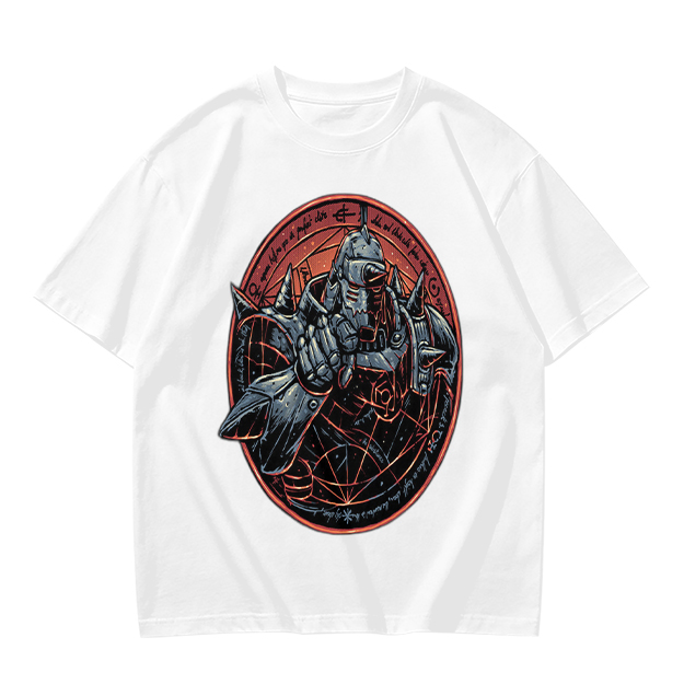 Olive T-Shirt Featuring Alphonse Elric Fullmetal Alchemist Artwork