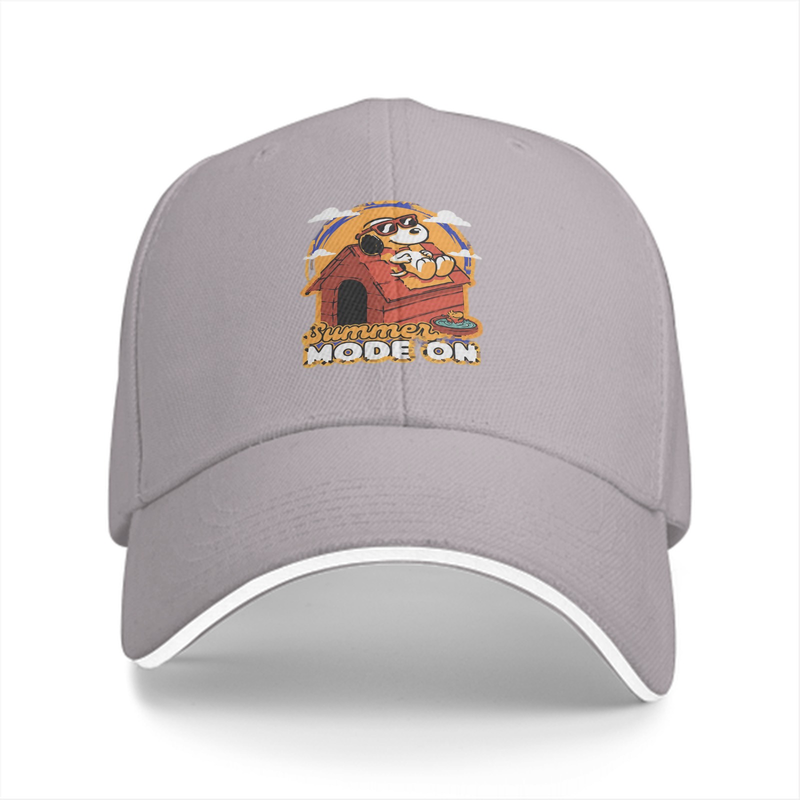 Black baseball cap with Snoopy Summer Mode On graphic