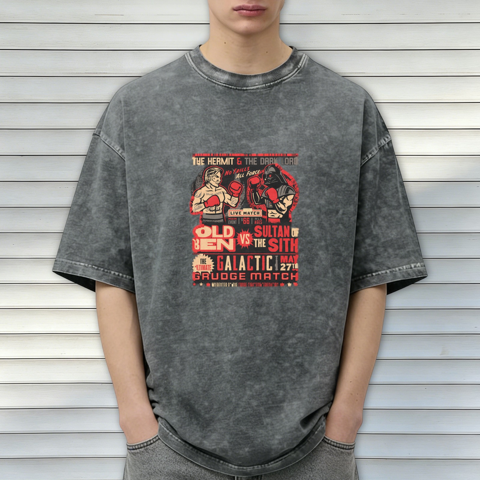 Old Ben vs Sultan of the Sith Galactic Grudge Match Vintage T-Shirt