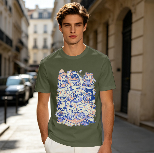 Animal Crossing Character Group Graphic Tee
