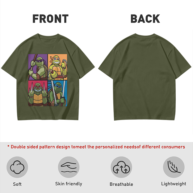 Teenage Mutant Ninja Turtles Group Graphic T-Shirt