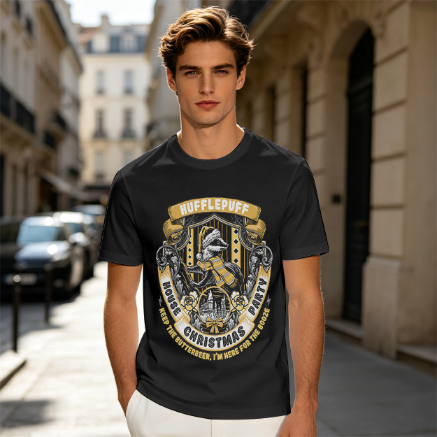 Hufflepuff House Christmas Party Butterbeer T-Shirt