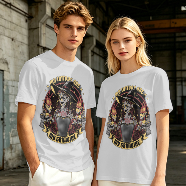 My Tattoos Are My Grimoire Witch Graphic T-Shirt