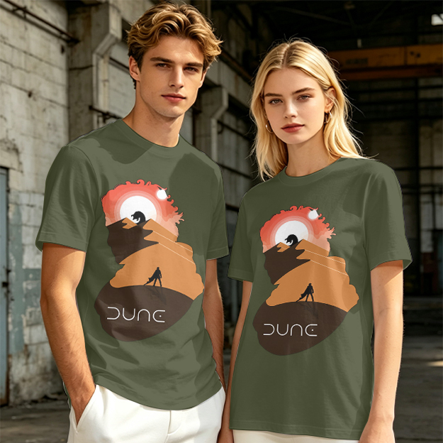 Dune Desert Planet Graphic T-Shirt for Sci-Fi Fans