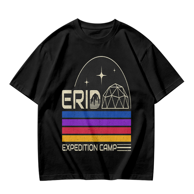 Erid Expedition Camp Retro Space Graphic T-Shirt Design