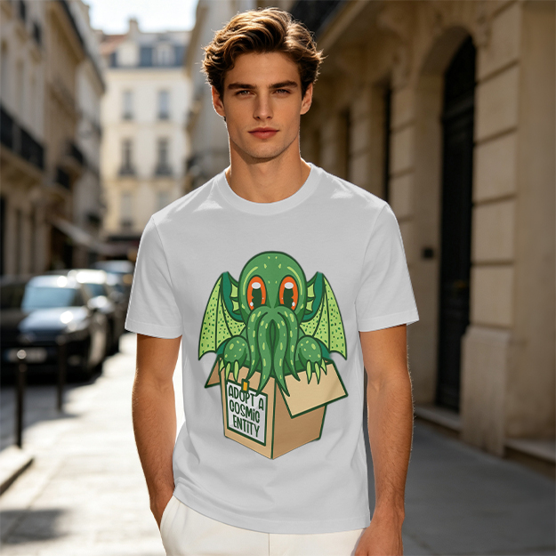Adopt A Cosmic Entity Cute Cthulhu Graphic T-Shirt