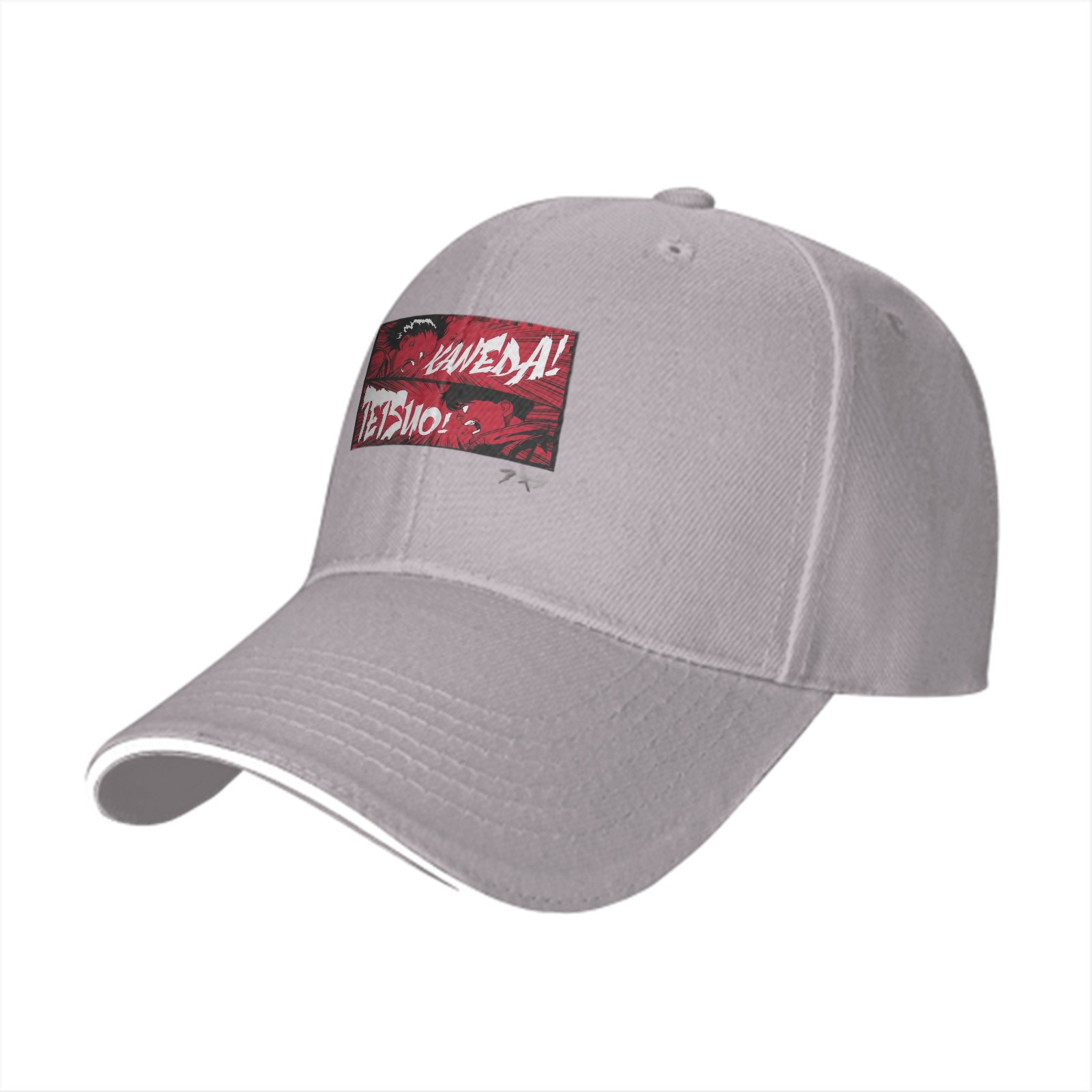 Black baseball cap with Kaneda Tetsuo anime graphic print