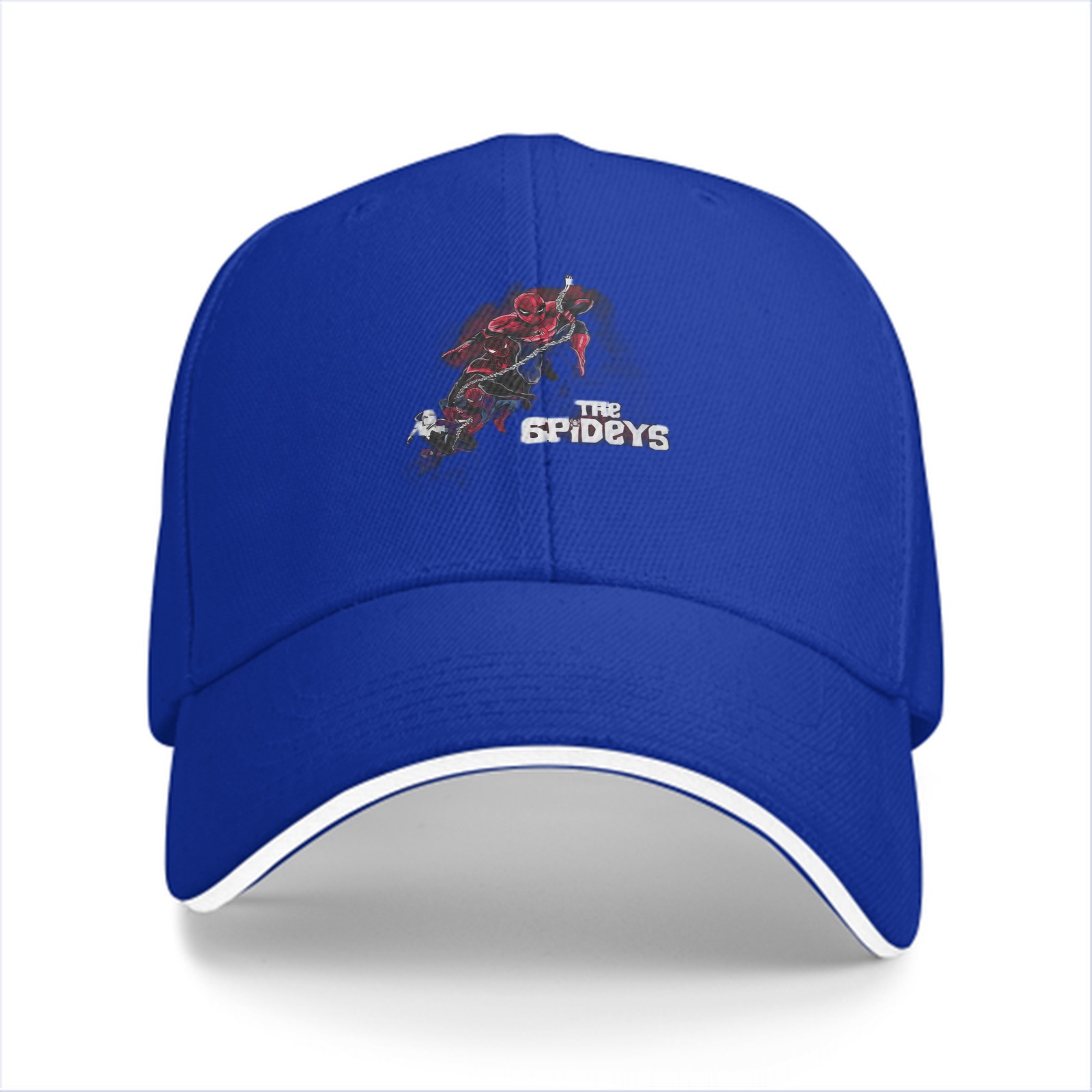 Black baseball cap with The Spideys graphic print