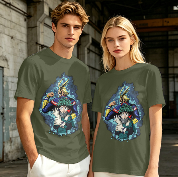 My Hero Academia All Might and Deku Graphic T-Shirt