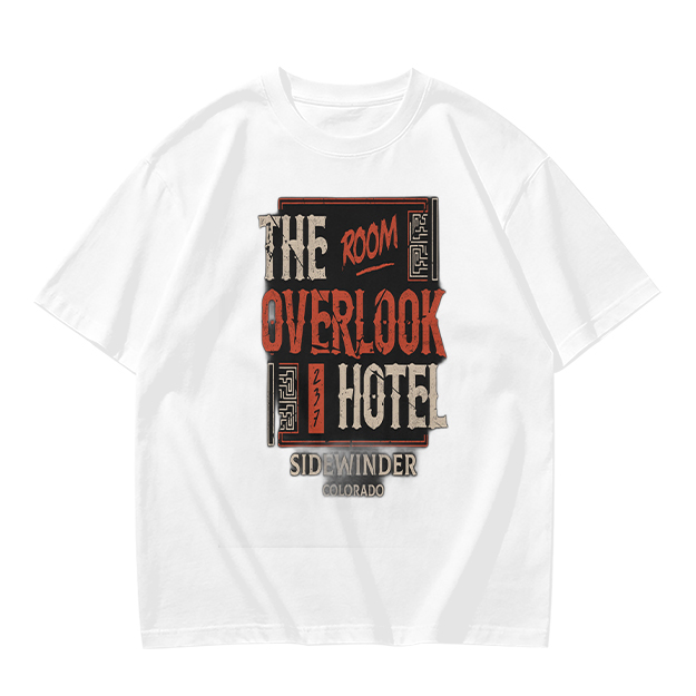 Olive t-shirt with Overlook Hotel Themed Graphic Print