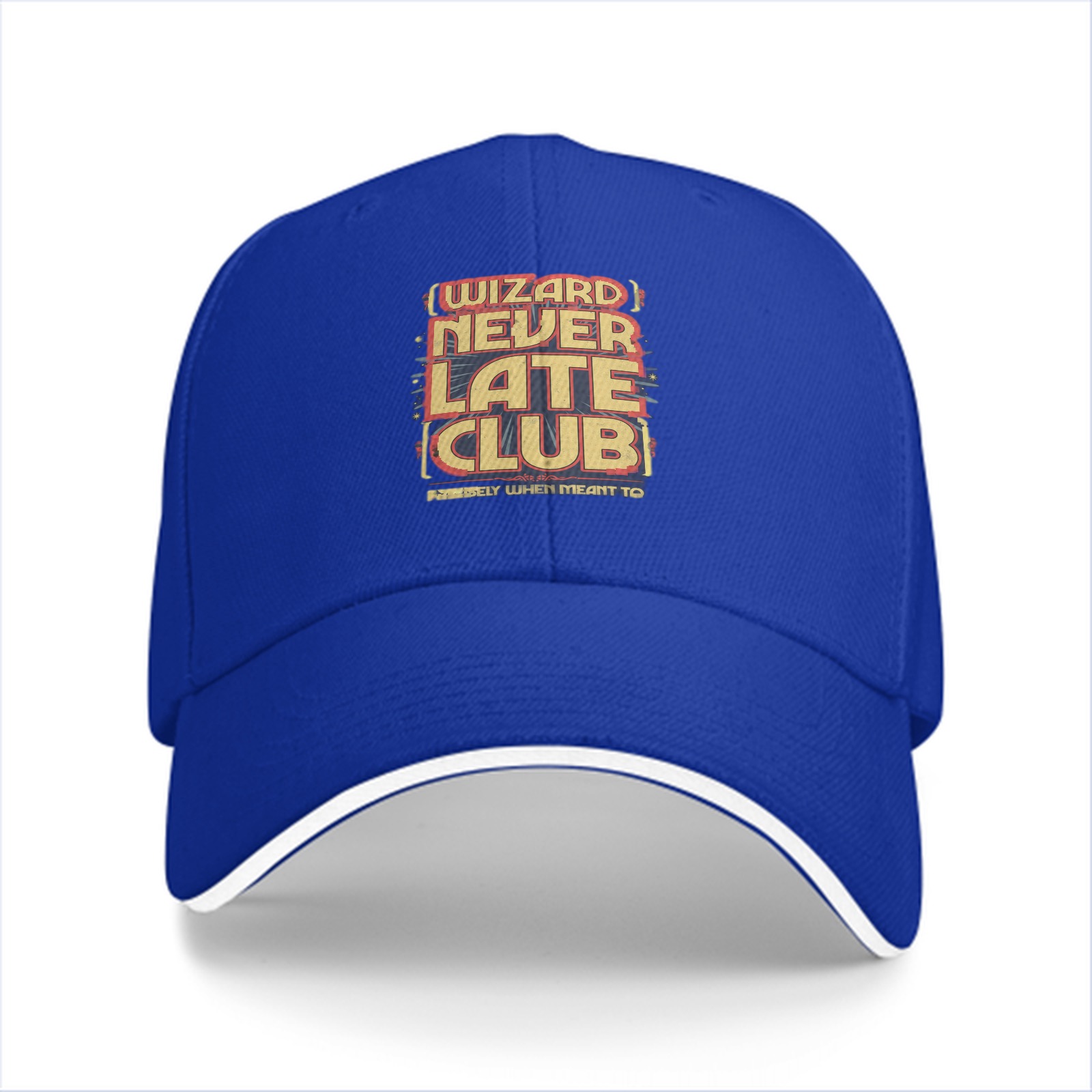 Wizard Never Late Club Graphic Black Baseball Cap