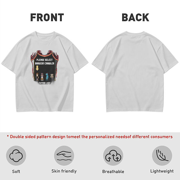 Dungeon Crawler Character Selection Gamer T-Shirt