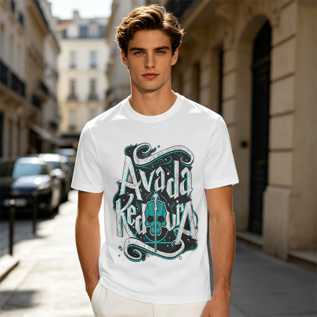 Olive T-Shirt With Avada Kedavra Dark Magic Skull Graphic