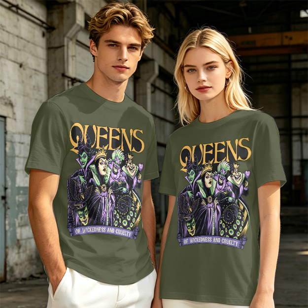 Queens of Wickedness and Cruelty Disney Villains Graphic T-Shirt