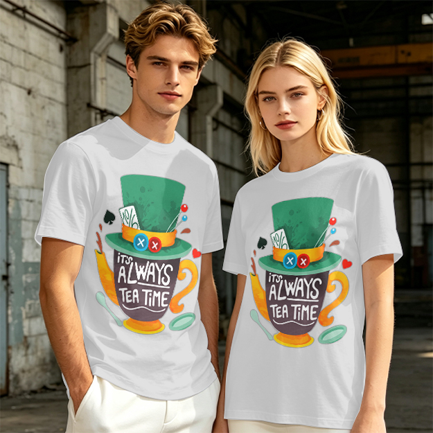 Mad Hatter Tea Time Graphic T-Shirt for Fans