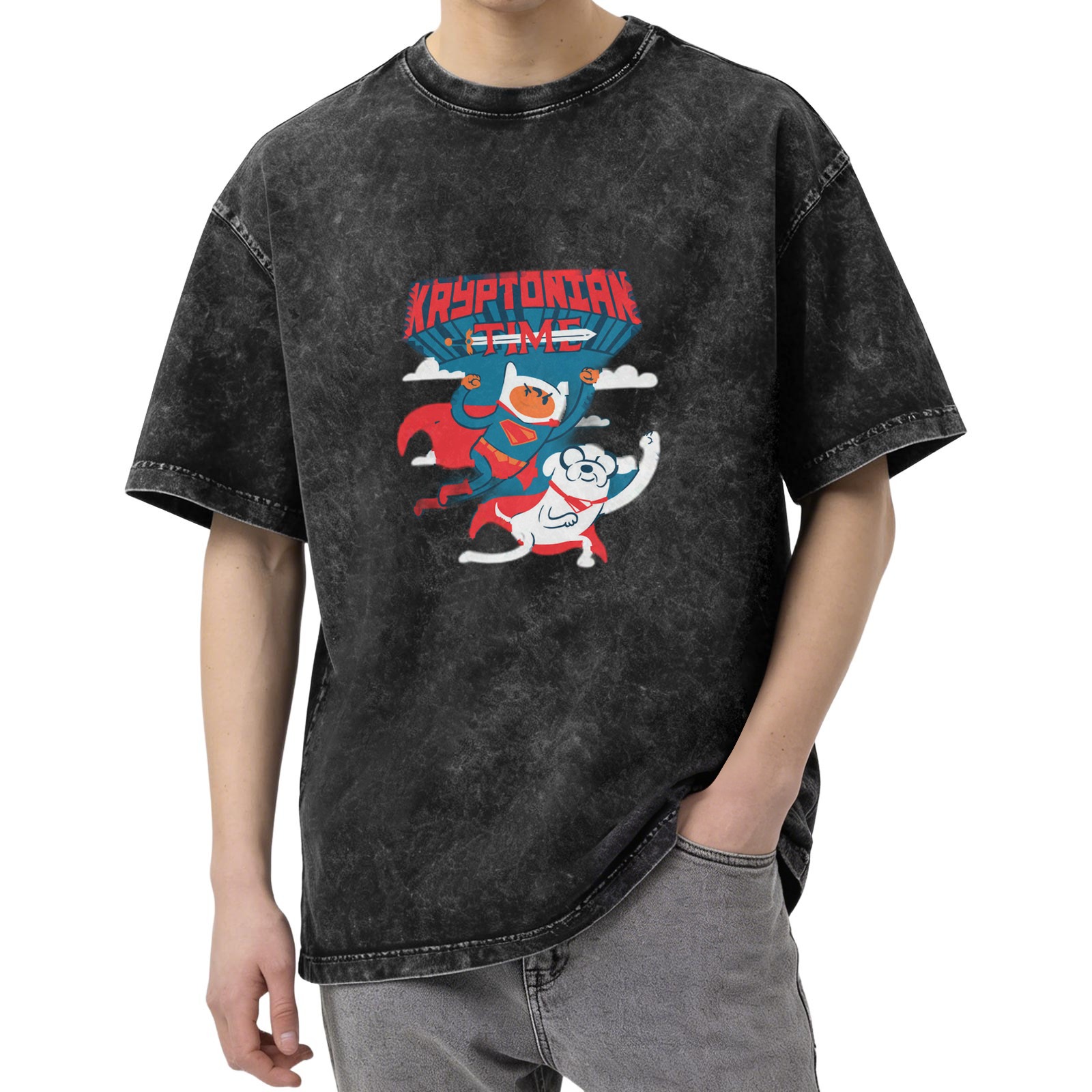Kryptonian Time Superhero Adventure Graphic T-Shirt