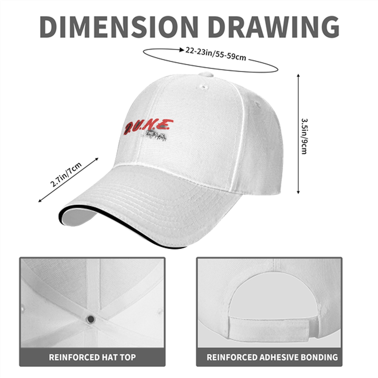 Dune The Spice Must Flow Black Baseball Cap
