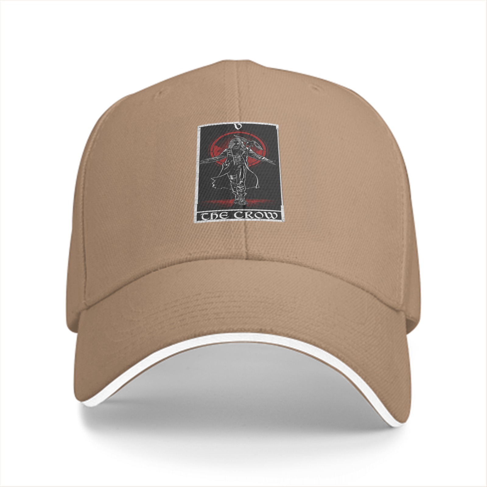 Black baseball cap with The Crow graphic print