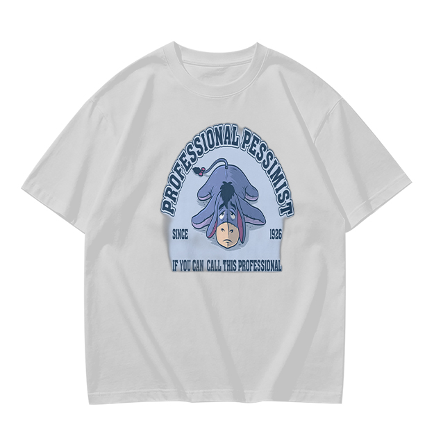Olive t-shirt with Eeyore 'Professional Pessimist' print