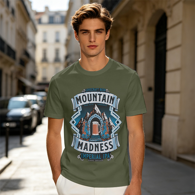 Mountain Madness Imperial IPA Graphic T-Shirt Design