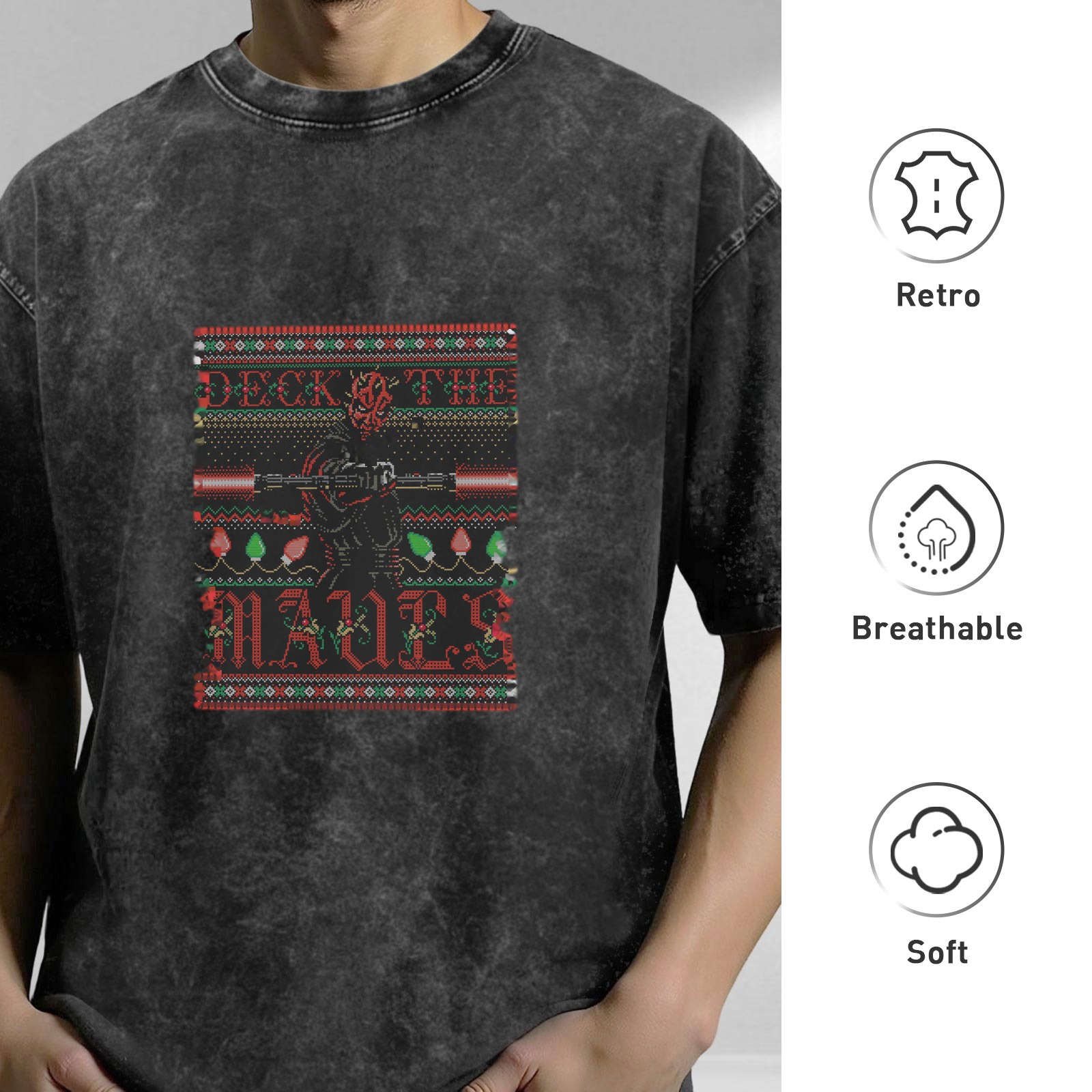Star Wars Darth Maul Ugly Christmas Sweater T-Shirt