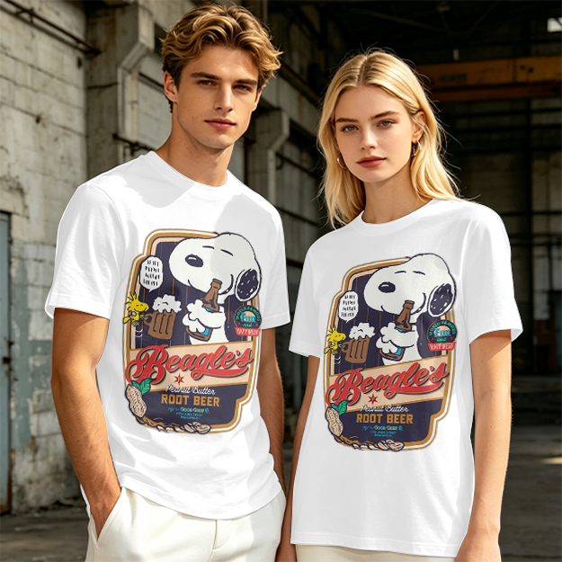 Snoopy Beagle's Root Beer Graphic T-Shirt