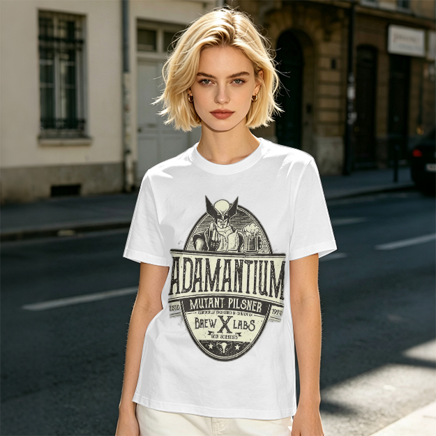 Adamantium Mutant Pilsner Wolverine Graphic T-Shirt