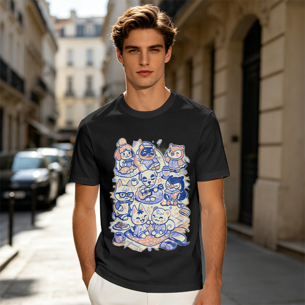 Animal Crossing Character Group Graphic Tee