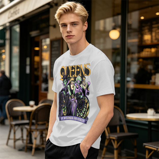 Queens of Wickedness and Cruelty Disney Villains Graphic T-Shirt